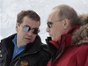 Putin lya se prezidentem Medvedvem u zimního stediska Soi.