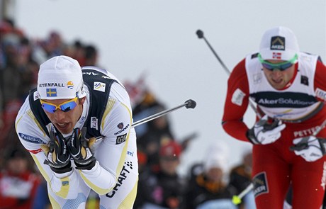 Marcus Hellner a Petter Northug.