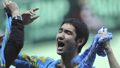 Fanoušek Kazachů při Davis Cupu.