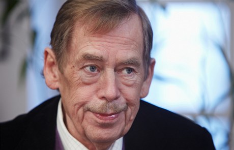 Václav Havel pi rozhovoru pro LN