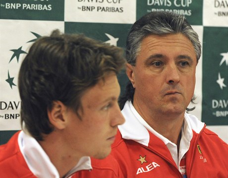 Zleva: Tomáš Berdych, Jaroslav Navrátil