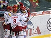 Tinec - Litvínov (radost domácích hokejist)