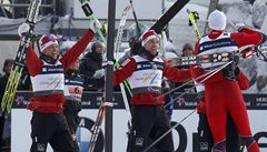 Norská radost v cíli.