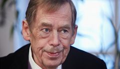 Václav Havel pi rozhovoru pro LN