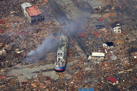 Msto Kesennuma zniené tsunami