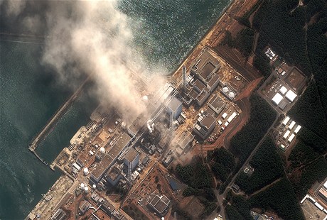 Japonská elektrárna Fukuima 1, snímek z 14. bezna