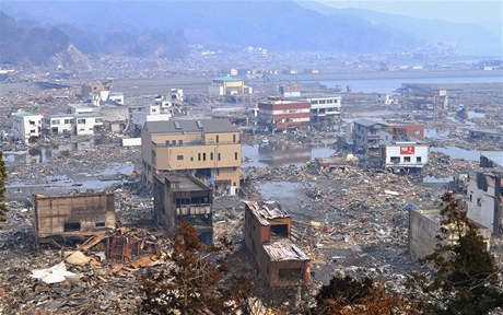 Zkza v Japonsku: znien msto Otsuchi.