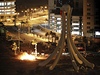 Nepokoje u Perlového památníku v Bahrajnu