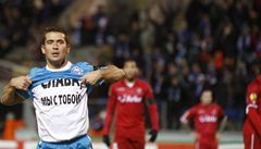 Zenit Petrohrad - Twente (Ker�akov slaví gól).