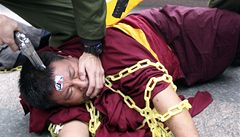 Protest proti nsk nadvld v Tibetu m dal tyi obti