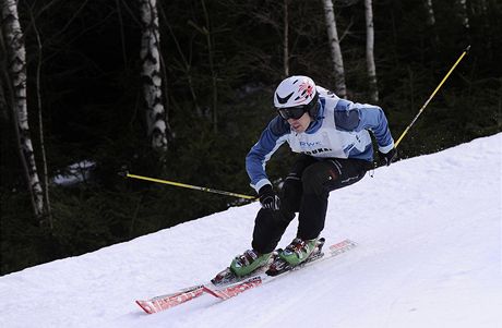 Bec na Martin Koukal v obím slalomu pedvedl z bc nejdravjí a nejrychlejí jízdu.