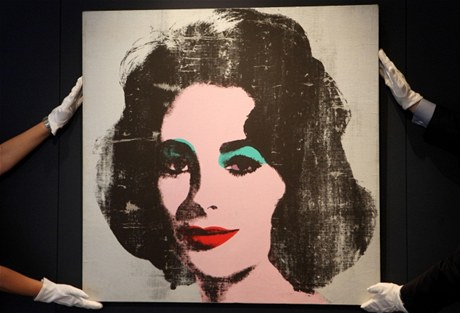 Warholův portrét herečky Liz Taylorové.