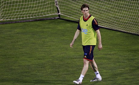 Španěl Fernando Torres na tréninku