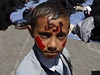 'Odejdi'! Malý Jemenec na demonstraci proti prezidentovi Sálihovi.