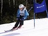 Skifaka Miroslava Knapková v akci obím slalomu.