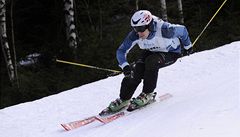 Bec na Martin Koukal v obím slalomu pedvedl z bc nejdravjí a nejrychlejí jízdu.