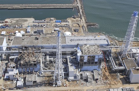 Areál jaderné elektrárny Fukuimy 1
