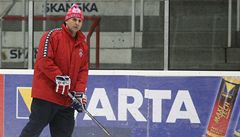 Vladimír Rika na tréninku.