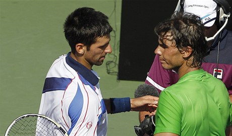 Novak Djokovi a Rafael Nadal.