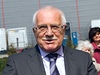 Prezident Václav Klaus navtívil regionální kongres ODS, který se konal v hotelu Ti Viky ve Stítei u Jihlavy