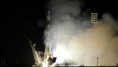 Sojuz nese jméno Gagarina, vyrazil k ISS