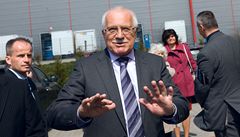 Prezident Václav Klaus navtívil regionální kongres ODS, který se konal v hotelu Ti Viky ve Stítei u Jihlavy