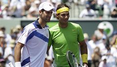 Zleva: Novak Djokovi, Rafael Nadal