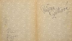 Pedsádka skicáku Reny Zátkové, 1907