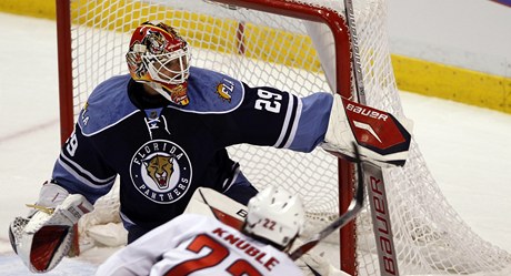 Tomá� Vokoun v akci.