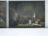 Kázaní mistra Jana Husa v kapli Betlémské - jedno z pti pláten Muchovy Slovanské epopeje, které mají lidé monost vidt v Praze ve Veletrním paláci.