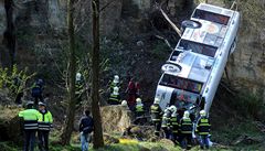 Nehoda autobusu u obchodního centra Globus v Praze na Zli�ín�
