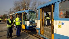 V Ostrav se srazily tramvaje, 7 zrannch