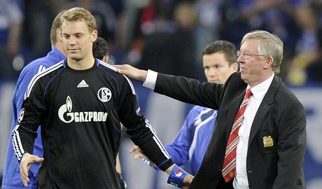 Manuel Neuer a Alex Ferguson.