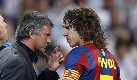 José Mourinho a Carles Puyol.