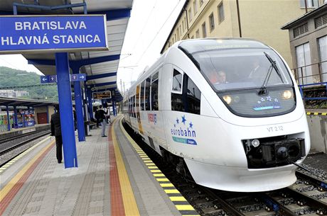 RegioJet ze skupiny Student Agency pedstavil v Bratislav vlakovou jednotku Talent.