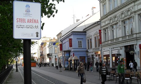 Hokejová hala v Košicích.