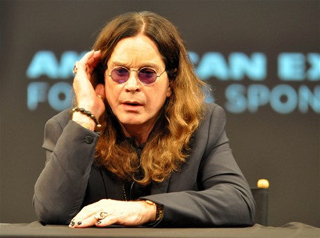 Ozzy Osbourne na tiskové konferenci k uvedení nového dokumentu.