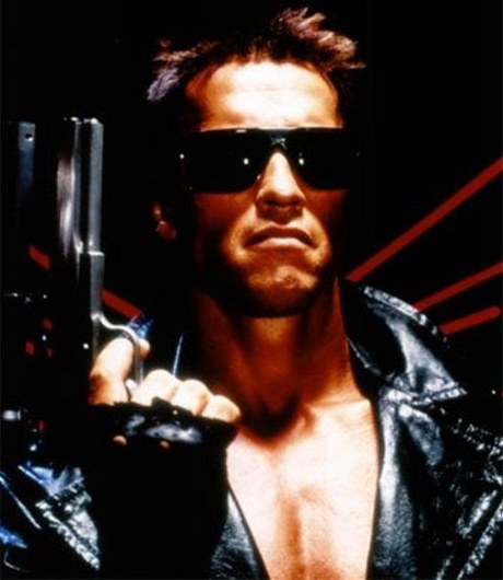 Arnold Schwarzenegger jako Terminátor.