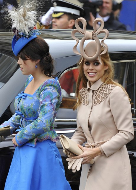 Williamovy sestenice princezny Beatrice a Eugenie.