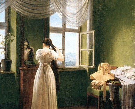 Z výstavy Rooms With a View (Georg Friedrich Kersting)