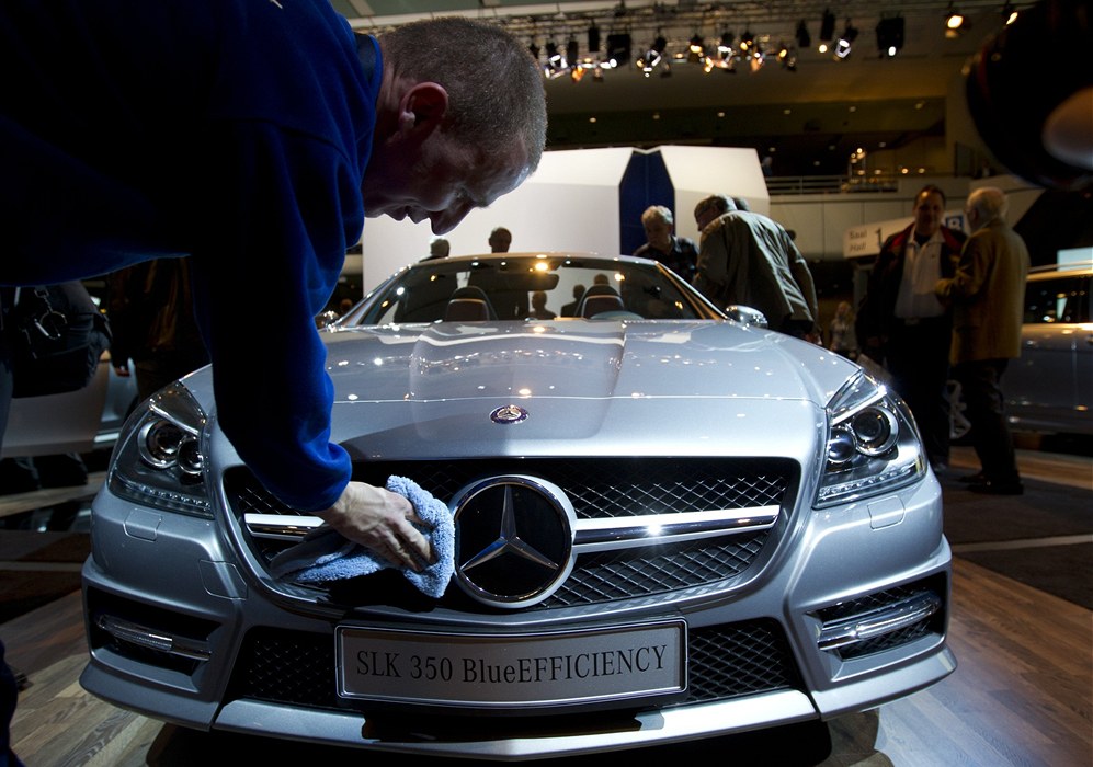 Luxusní prototyp Mercedesu t�ídy A na autosalonu v �anghaji.