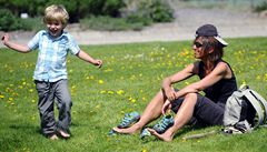 Teplá velikono�ní sobota v pra�ské botanické zahrad�