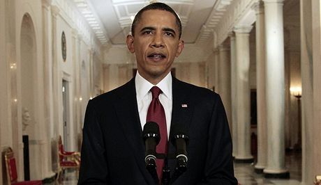 Barack Obama pi projevu po smrti Usámy bin Ládina