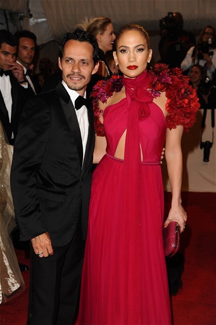 Herečka a zpěvačka Jennifer Lopez a její manžel Marc Anthony.