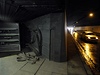 Zázemí praského Strahovského tunelu, které slouí jako protiatomový kryt. 