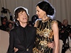 Zpvák Mick Jagger jeho pítelkyn, americká módní návrháka L´Wren Scoot