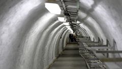 Zázemí pra�ského Strahovského tunelu, které slou�í jako protiatomový kryt. 