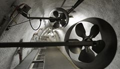 Zázemí pra�ského Strahovského tunelu, které slou�í jako protiatomový kryt. 