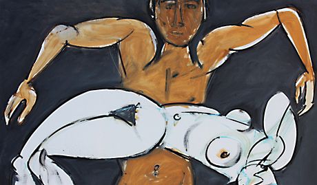 Jií Naeradský: L´amour toujoure, 2006, olej na plátn, 130 x 150 cm