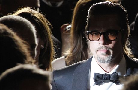 Brad Pitt pi uvádní filmu Strom ivota